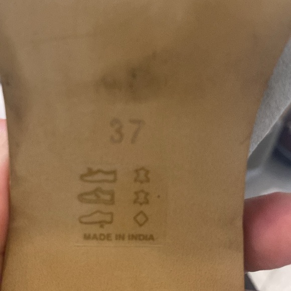 ANTHROPOLOGIE Suede Tracy Slingback Open Toes Shoes - Picture 7 of 8